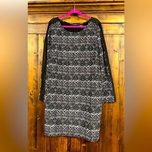 Mossimo black/cream dress